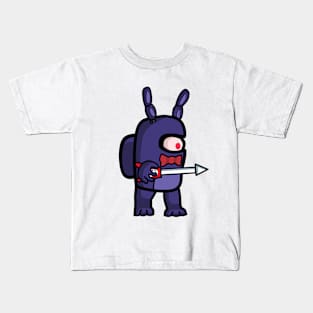 Fnaf Crewmate Bonnie (Among Us Meme!) Kids T-Shirt